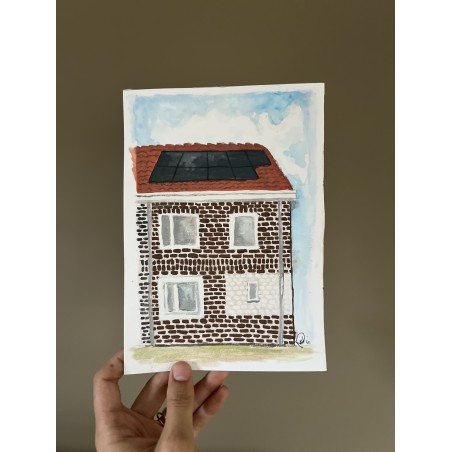 Huisje - A5 (14,8cmx21cm)